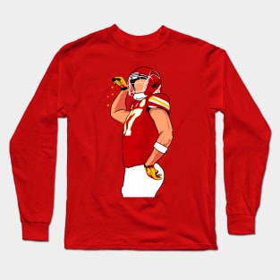 Travis Kelce - Red Long Sleeve T-Shirt